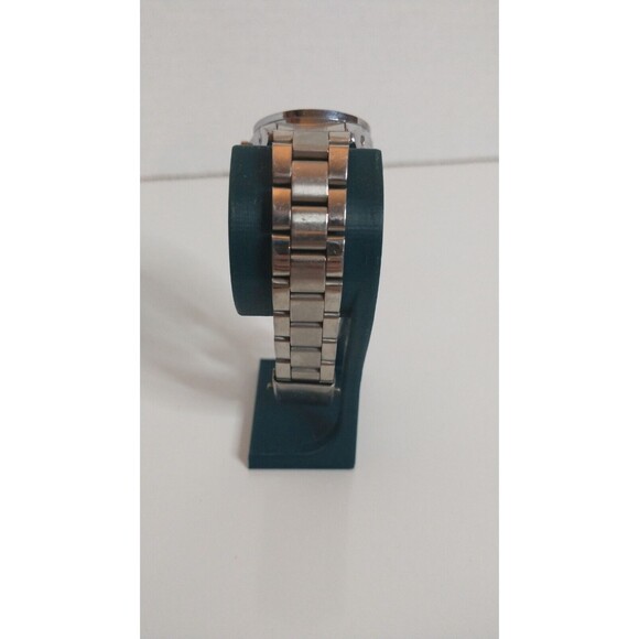 Men's Chronos Blue Faced Watch Needs New Battery Metal Band - Picture 3 of 6